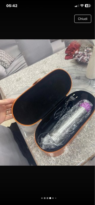 Custodia per piastra capelli marrone