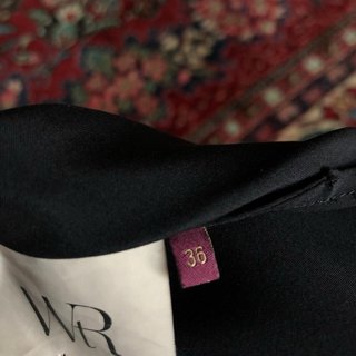 WTR Blusa Raso Seta Nera Taglia 36 FR (40 IT)