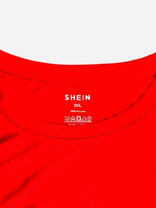 Maglietta Shein rossa XXXL
