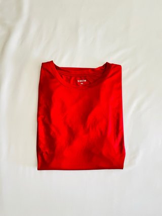 Maglietta Shein rossa XXXL