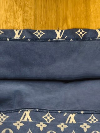 T-shirt Louis Vuitton Monogram Blu/Argento