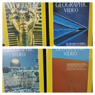 Lote 17 VHS National Geographic Documentales