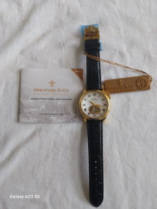 Orologio automatico Dreyfuss & Co oro nero