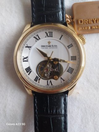 Orologio automatico Dreyfuss & Co oro nero