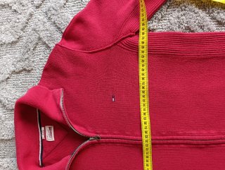 Tommy Hilfiger Denim Jersey Rojo Cremallera