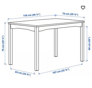 Conjunto mesa y 4 sillas madera