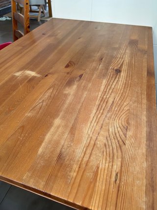 Conjunto mesa y 4 sillas madera