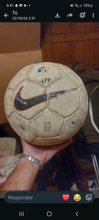 Balón Real Madrid 7ª Copa de Europa Firmado