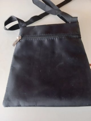 Tracolla unisex nera e marrone