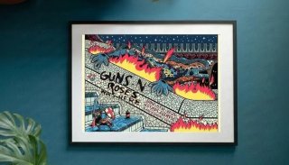 Poster Guns N Roses Live in Barcelona 9 June 2025