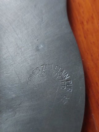 Piatto decorativo metallo e ceramica