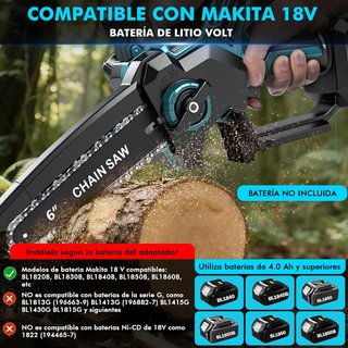 FYEARFLY Motosierra 6'' Brushless Makita18V 600W