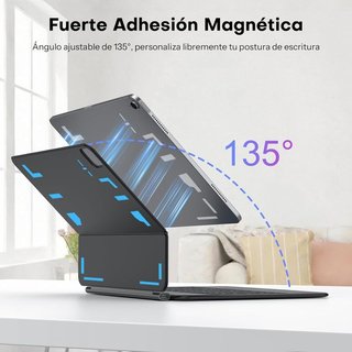 OMOTON Teclado ES iPad 13'' Trackpad RGB 7 Colores