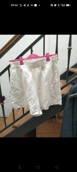 Pantaloncini 100% Lino Bianchi