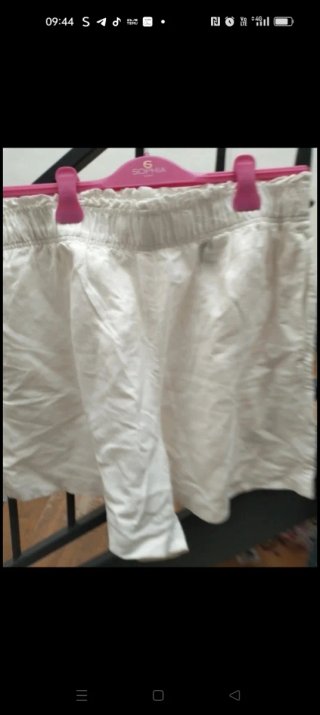 Pantaloncini 100% Lino Bianchi