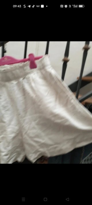 Pantaloncini 100% Lino Bianchi