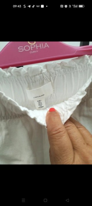 Pantaloncini 100% Lino Bianchi