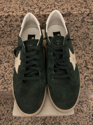 Golden Goose Sneakers Verde y Blanco