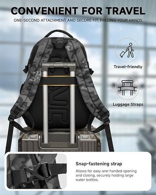 Amythe mochila 26L camuflaje Gris transpirable