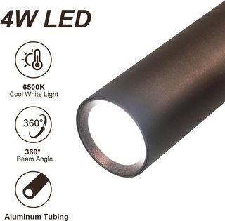 Lampada da parete Osairous 360° LED 6500K flessibile