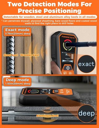 POROMETISTO DSF02 Detector Madera Cable metal 6en1