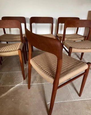 6 Sillas Niels Otto Moller Teca