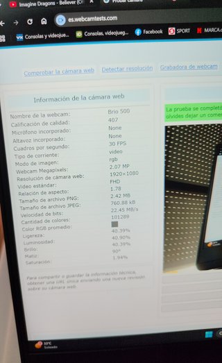 Cámara Web Logitech Brio 500 HD