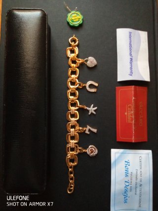 Pulsera VACCARO oro y plata con charms