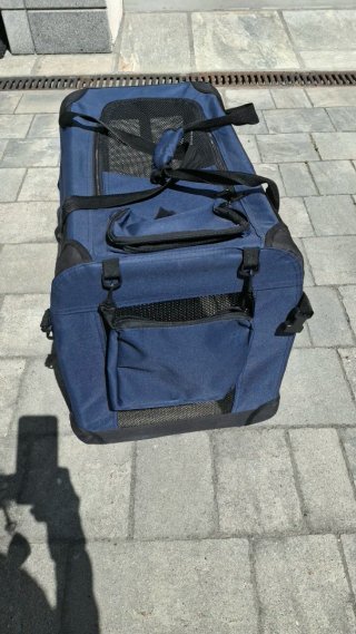 Cuccia/Portantino per cuccioli blu