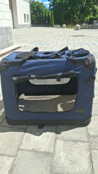 Cuccia/Portantino per cuccioli blu