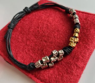 Bracciale simil Dodo argento 925 e argento dorato