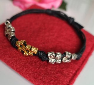 Bracciale simil Dodo argento 925 e argento dorato