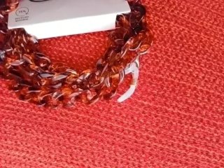Catena per occhiali tartarugata
