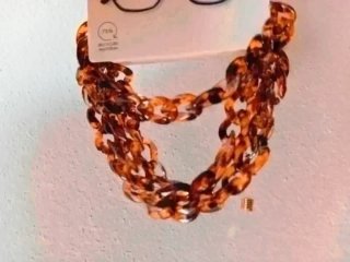 Catena per occhiali tartarugata