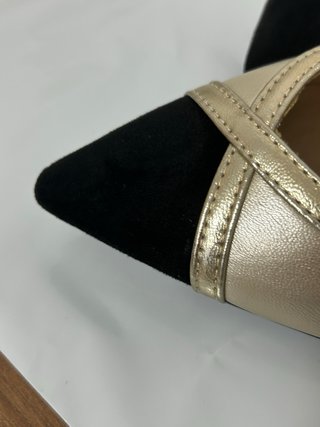 Sandalias Buonarotti Talla 39 Negro/Dorado