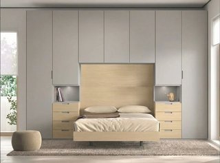 DORMITORIO PUENTE DE MATRIMONIO CON ARMARIOS Y CA