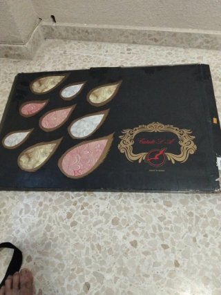 Juego Sábanas Aída Bordado Antiguo