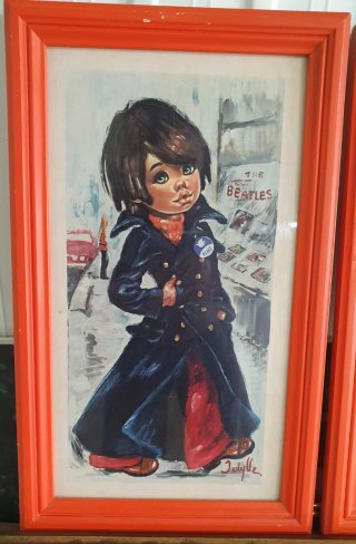 Quadri Vintage Big Eye Art Coppia