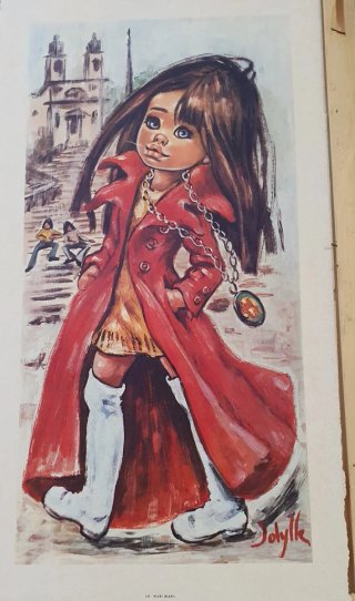 Quadri Vintage Big Eye Art Coppia