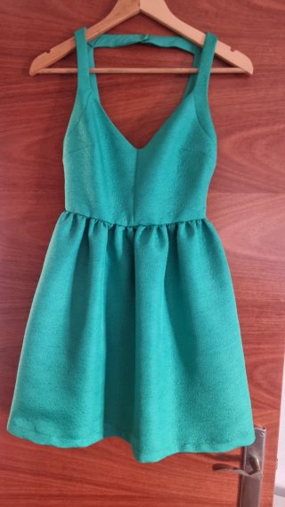 Vestido fiesta verde