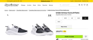 Under Armour Curry 6 Flotro Talla 43 NUEVAS