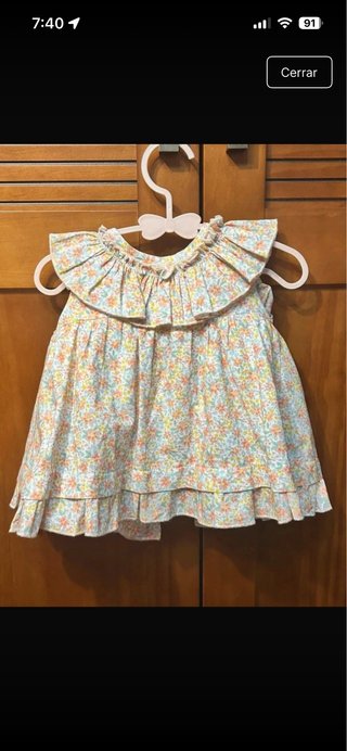 Vestido niña 6/9 meses con braguita