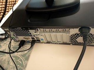 Ordenador HP con monitor, teclado y ratón