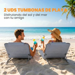 2 Esterillas de Playa Plegables
