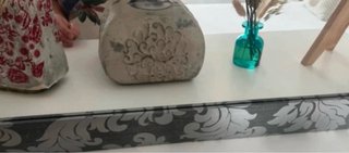 Espejo decorativo gris plata