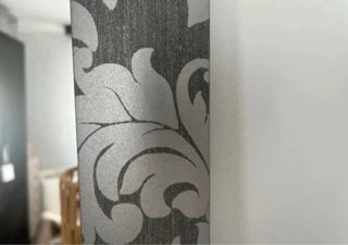Espejo decorativo gris plata