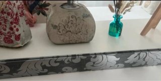 Espejo decorativo gris plata