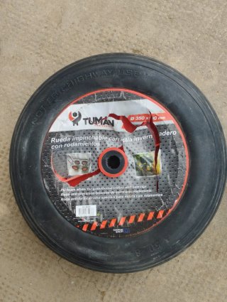 Rueda PU 350 x 9,00  para carretilla