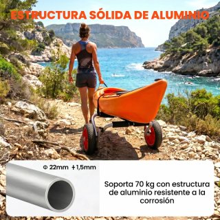 Carro Kayak Ruedas Transporte
