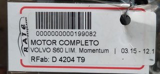 MOTOR COMPLETO VOLVO S60 LIM. Momentum
